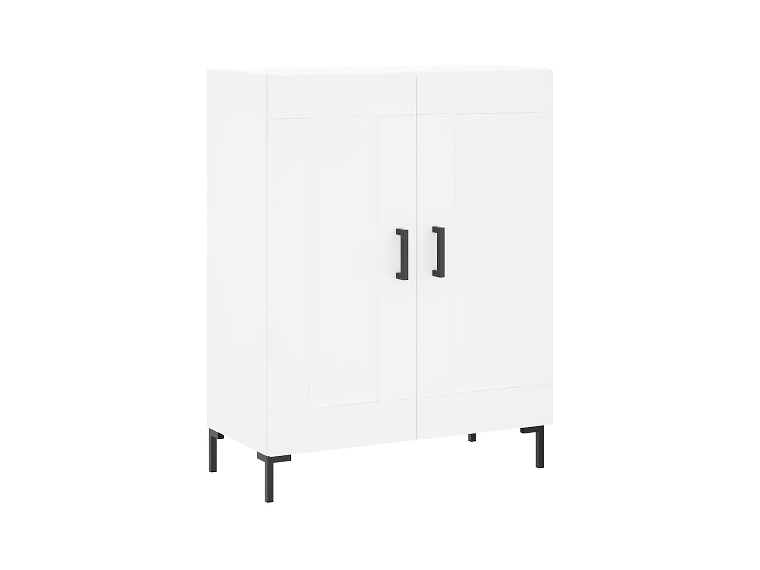 Aparador cómoda cómoda armario mueble organizador cocina salón salón alto 69,5 x 34 x 180 cm madera contrachapada blanco 02_0032751