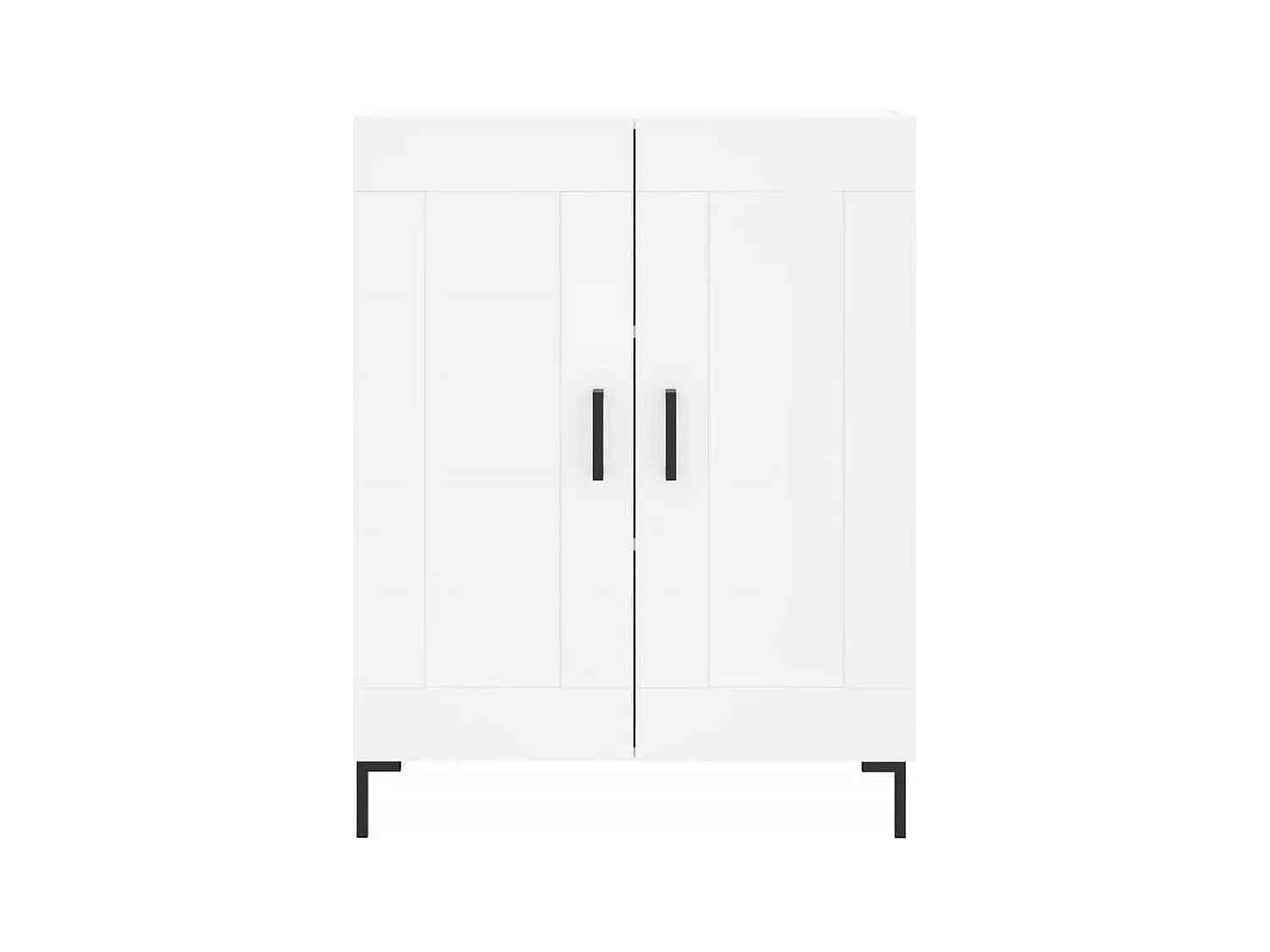 Aparador cómoda cómoda armario mueble organizador cocina salón salón alto 69,5 x 34 x 180 cm madera contrachapada blanco 02_0032751
