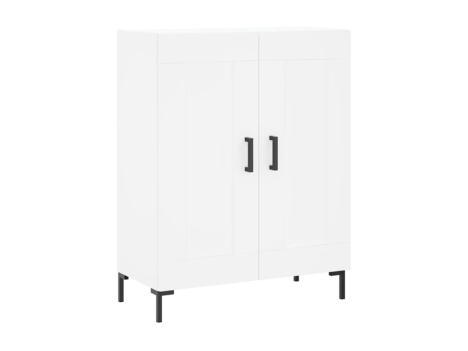 Credenza cassettiera cassettiera mobile contenitore organizer cucina soggiorno soggiorno alto 69,5 x 34 x 180 cm derivati ​​del legno bianco 02_0032751
