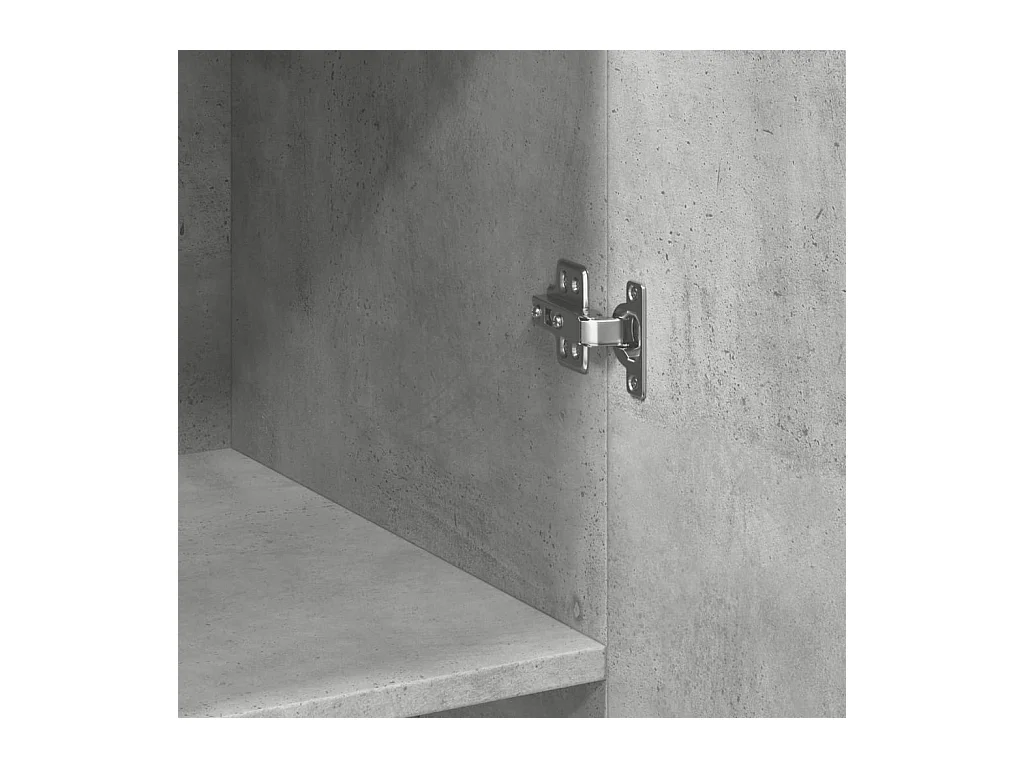 Credenza buffet cassettiera mobile contenitore organizer cucina soggiorno soggiorno alto 70 x 42,5 x 185 cm derivati ​​del legno grigio 02_0034718