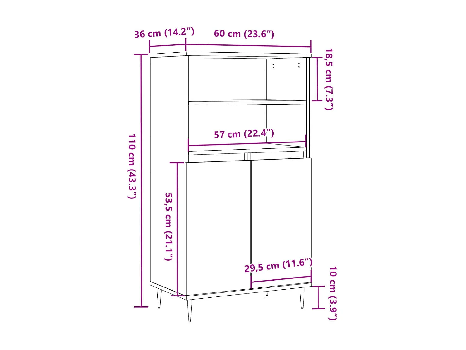 bahut commode armoire bois marron 60 x 36 x 110 cm 02_0035656