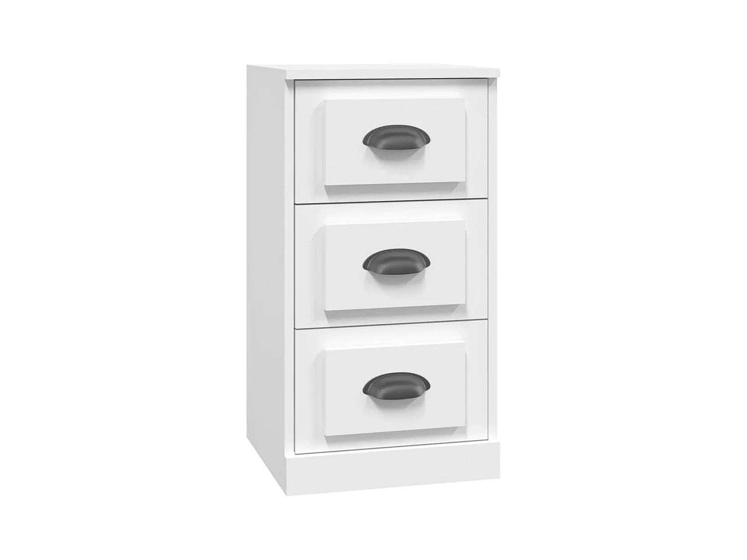 Credenza cassettiera cassettiera mobile contenitore organizer cucina soggiorno soggiorno 36 x 35,5 x 67,5 cm derivati ​​del legno bianco 02_0030288