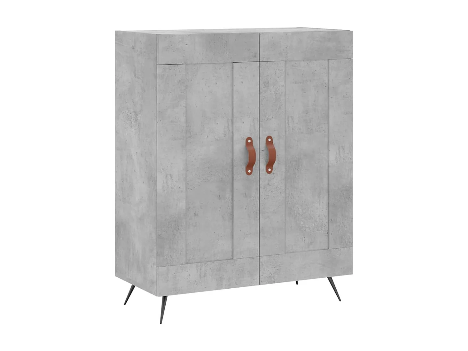 Aparador buffet cómoda mueble mueble de almacenaje organizador cocina salón salón 69,5 x 34 x 90 cm madera contrachapada gris 02_0032050