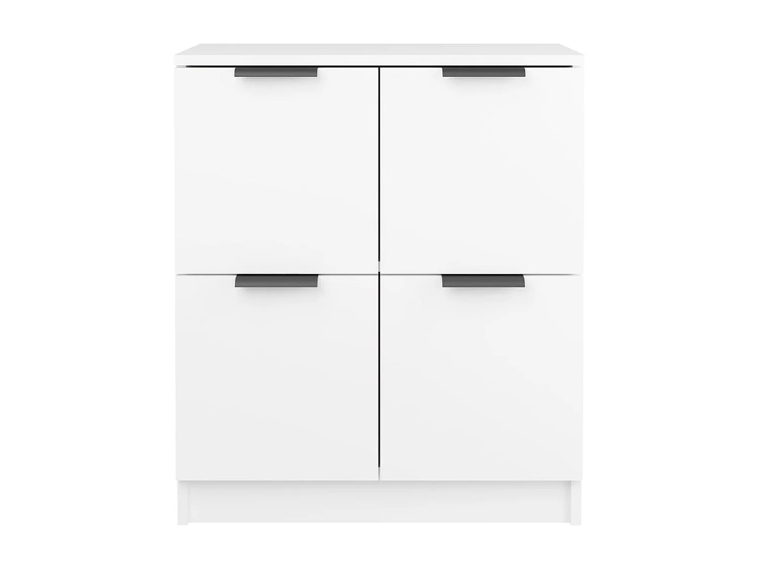 Credenza buffet cassettiera mobile contenitore organizer cucina soggiorno soggiorni set da 2 60 x 30 x 70 cm legno composito bianco 02_0036670
