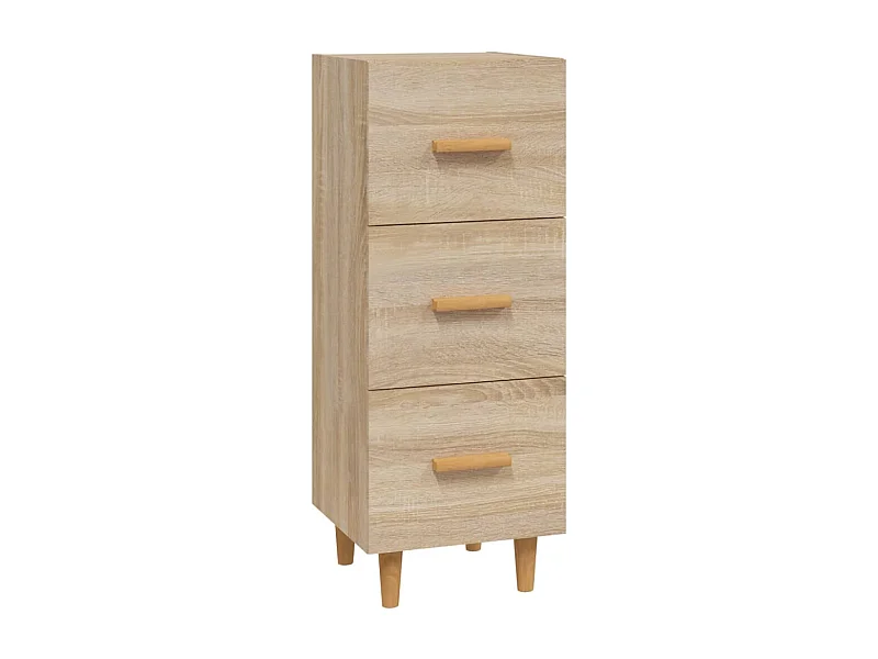 Aparador aparador cómoda armario mueble organizador cocina salón salón Sonoma 34,5 x 34 x 90 cm madera contrachapada marrón 02_0031518