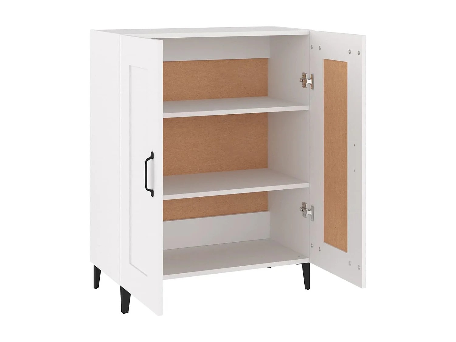 Credenza buffet cassettiera mobile contenitore organizer cucina soggiorno soggiorno 69,5 x 34 x 90 cm derivati ​​del legno bianco 02_0030406