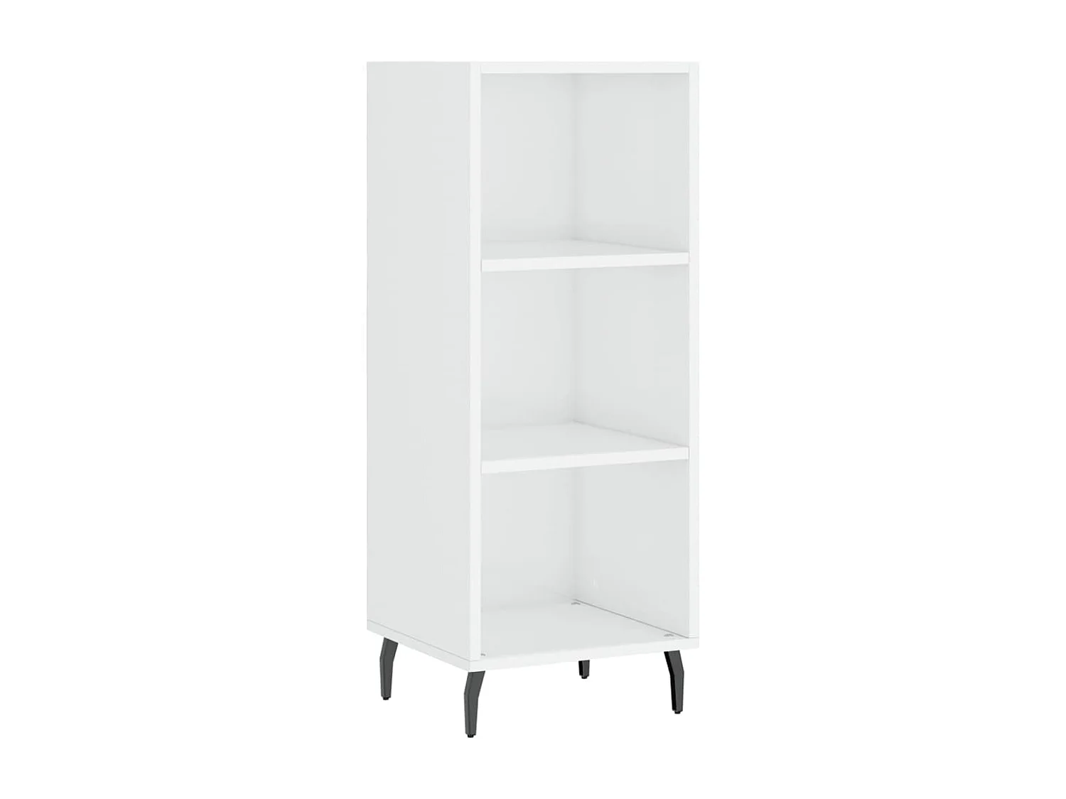 Aparador buffet cómoda mueble mueble de almacenaje organizador cocina salón brillante 34,5 x 32,5 x 90 cm madera contrachapada blanco 02_0030583