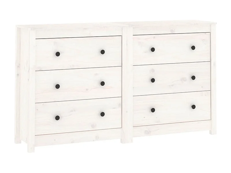 Buffet aparador cômoda armário organizador unidade cozinha sala sala 140 x 35 x 80 cm madeira maciça de pinho branco 02_0030211
