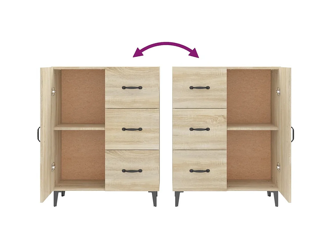 bahut commode armoire bois marron 69.5 x 34 x 90 cm 02_0031655