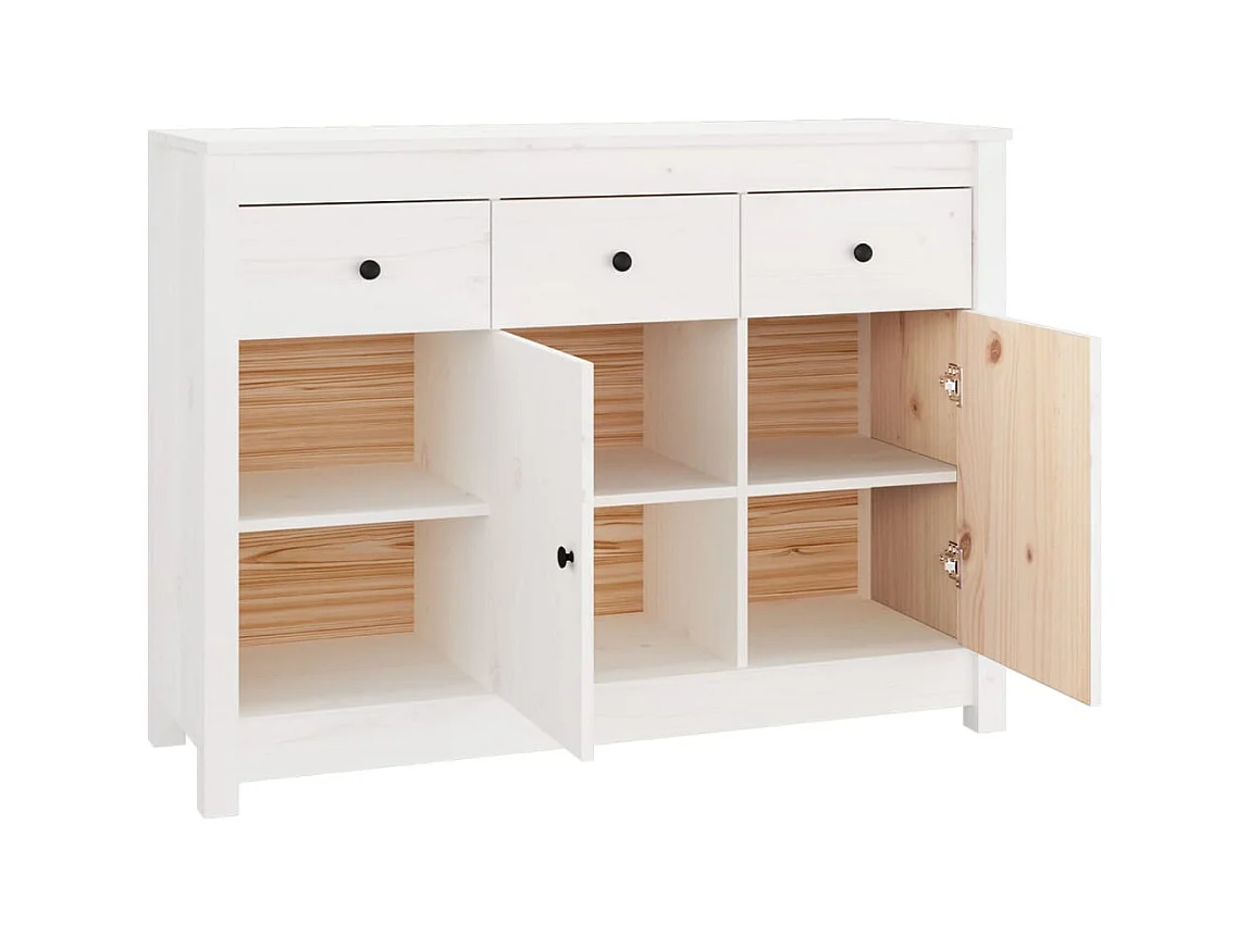 bahut commode armoire bois blanche 100 x 35 x 74 cm 02_0030154