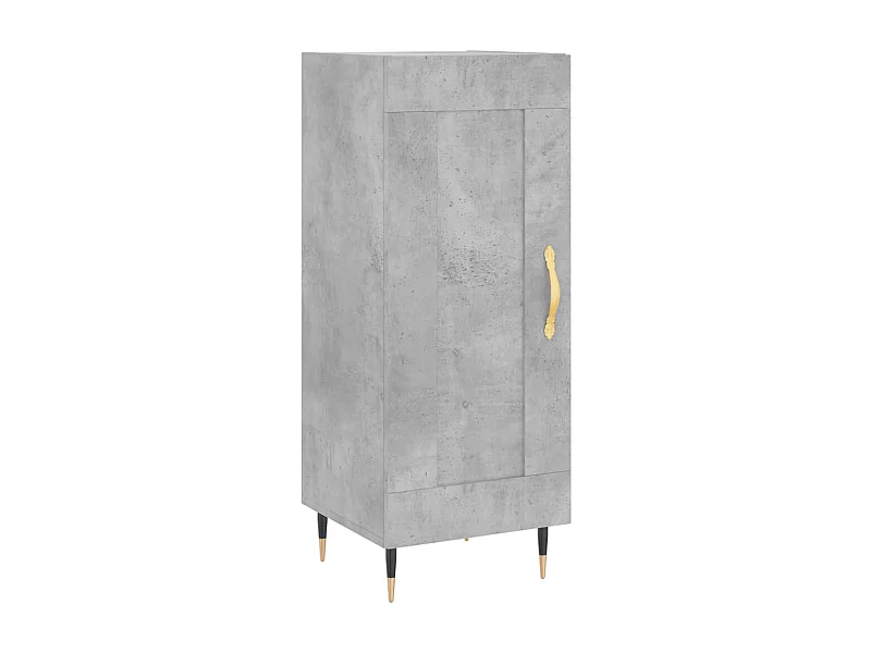 Credenza buffet cassettiera mobile contenitore organizer cucina soggiorno soggiorno 34,5 x 34 x 90 cm derivati ​​del legno grigio 02_0031899