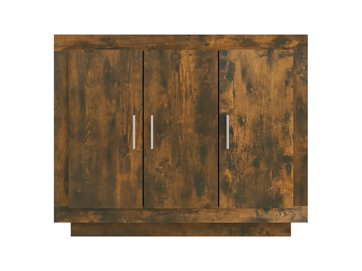 Aparador cômoda armário armário organizador cozinha sala sala 92 x 35 x 75 cm madeira trabalhada marrom 02_0031135