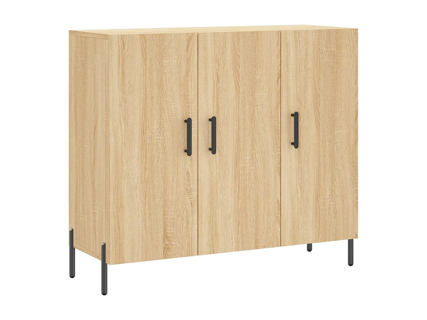 Credenza cassettiera cassettiera mobile contenitore organizer cucina soggiorno soggiorno Sonoma 90 x 34 x 80 cm derivati ​​del legno marrone 02_0031735