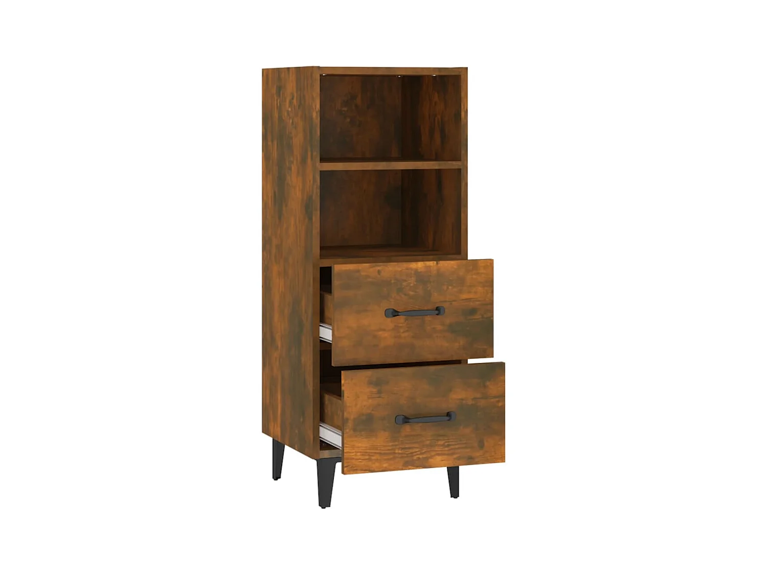 Credenza buffet cassettiera mobile contenitore organizer cucina soggiorno soggiorno 34,5 x 34 x 90 cm derivati ​​del legno marrone 02_0030904