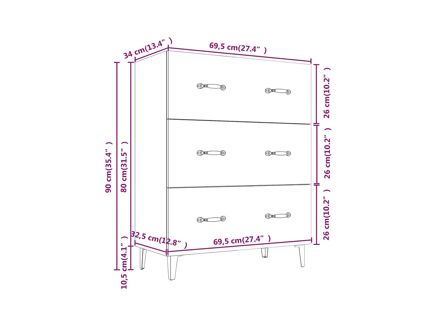 bahut commode armoire bois marron 69.5 x 34 x 90 cm 02_0032024