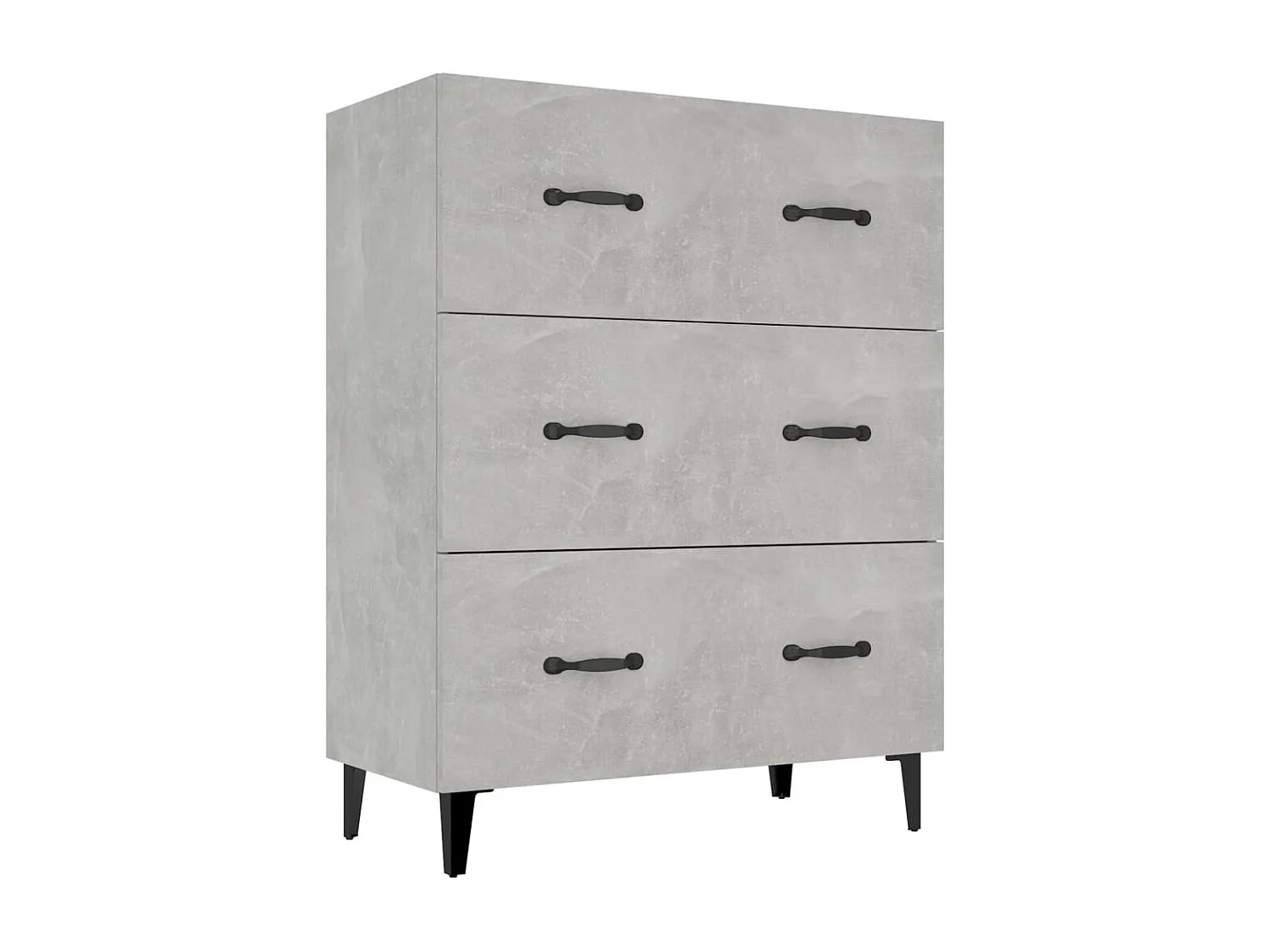 Buffet aparador cômoda armário unidade de armazenamento organizador cozinha sala de estar 69,5 x 34 x 90 cm madeira trabalhada cinza 02_0032024