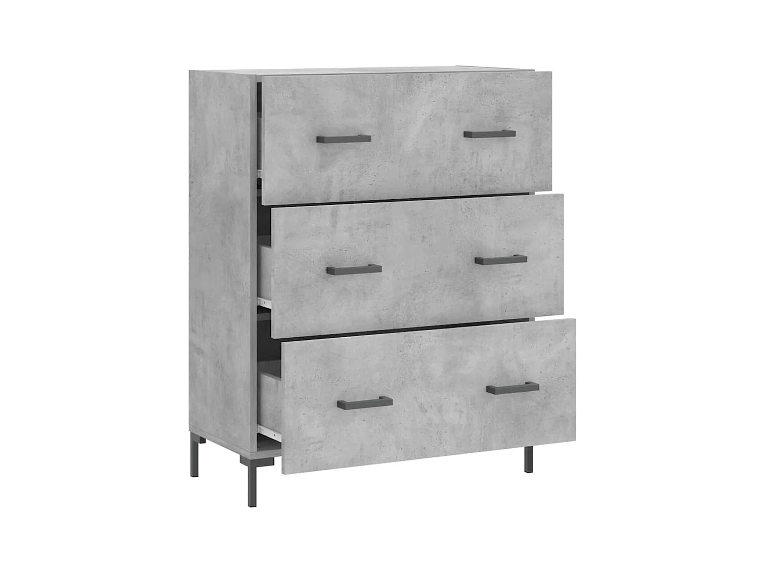 Buffet aparador cômoda armário unidade de armazenamento organizador cozinha sala de estar 69,5 x 34 x 90 cm madeira trabalhada cinza 02_0032058