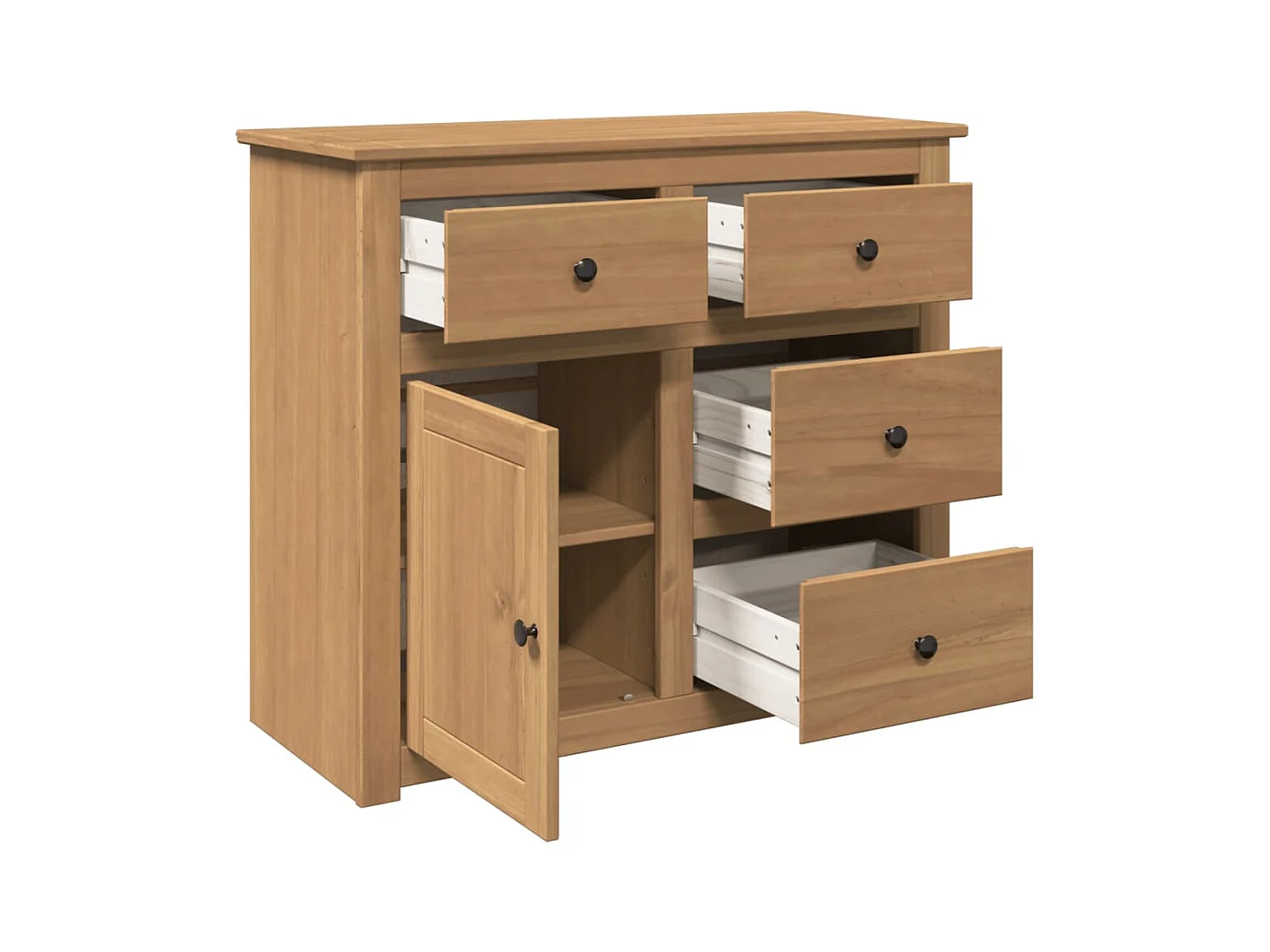 bahut commode armoire bois marron 93 x 40 x 80 cm 02_0030130