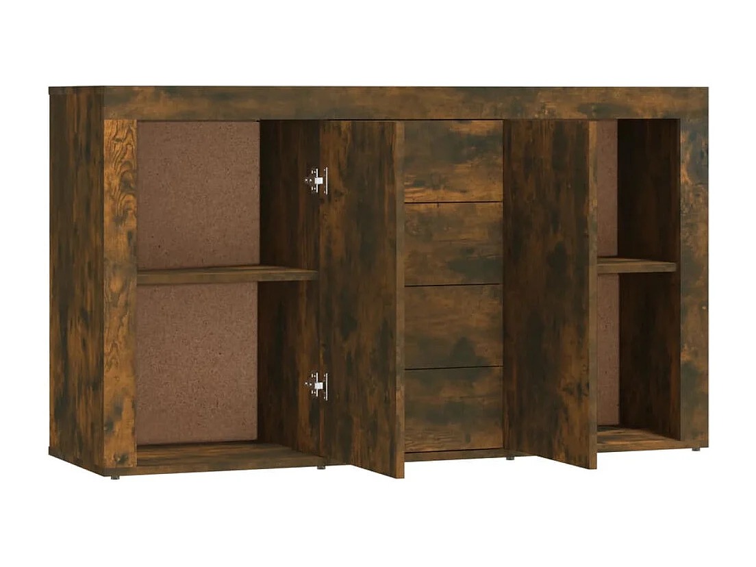Buffet aparador cômoda armário unidade de armazenamento organizador cozinha sala sala 120 x 36 x 69 cm madeira trabalhada marrom 02_0030863