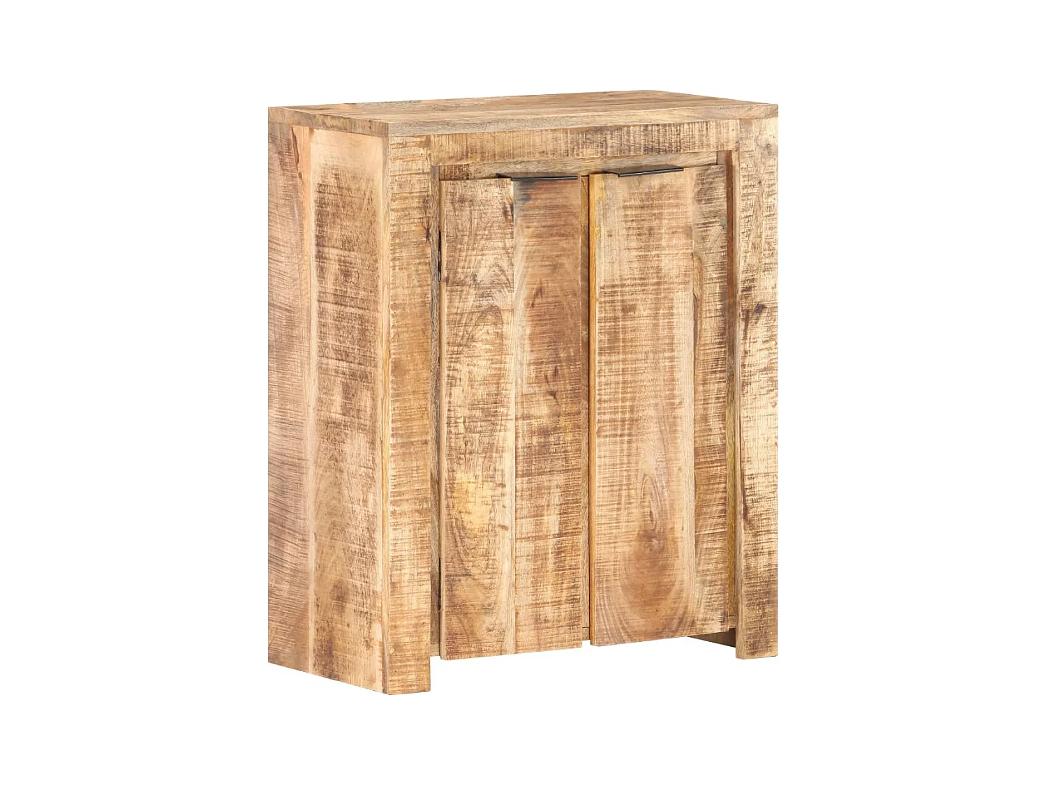 Aparador cômoda armário armário organizador cozinha sala sala 59 x 33 x 75 cm madeira de mangueira crua marrom 02_0029595