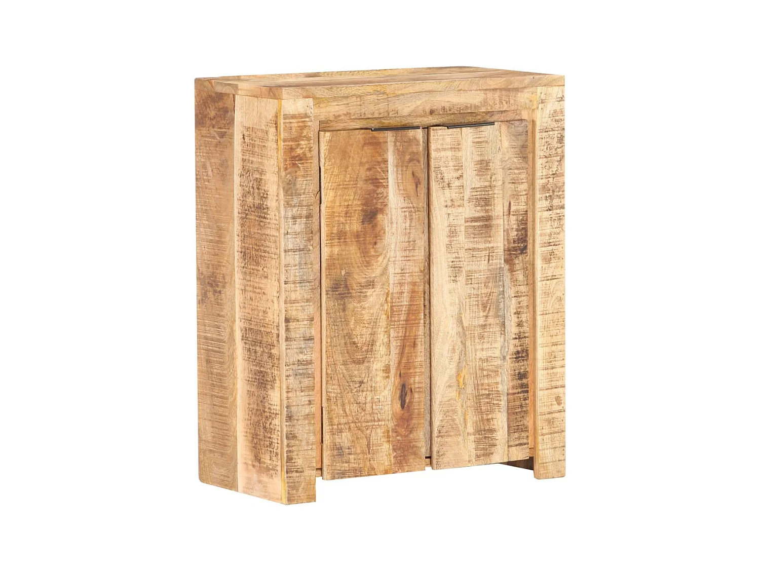 Aparador cômoda armário armário organizador cozinha sala sala 59 x 33 x 75 cm madeira de mangueira crua marrom 02_0029595