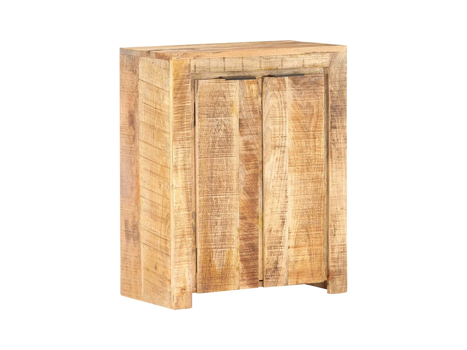 Aparador cômoda armário armário organizador cozinha sala sala 59 x 33 x 75 cm madeira de mangueira crua marrom 02_0029595