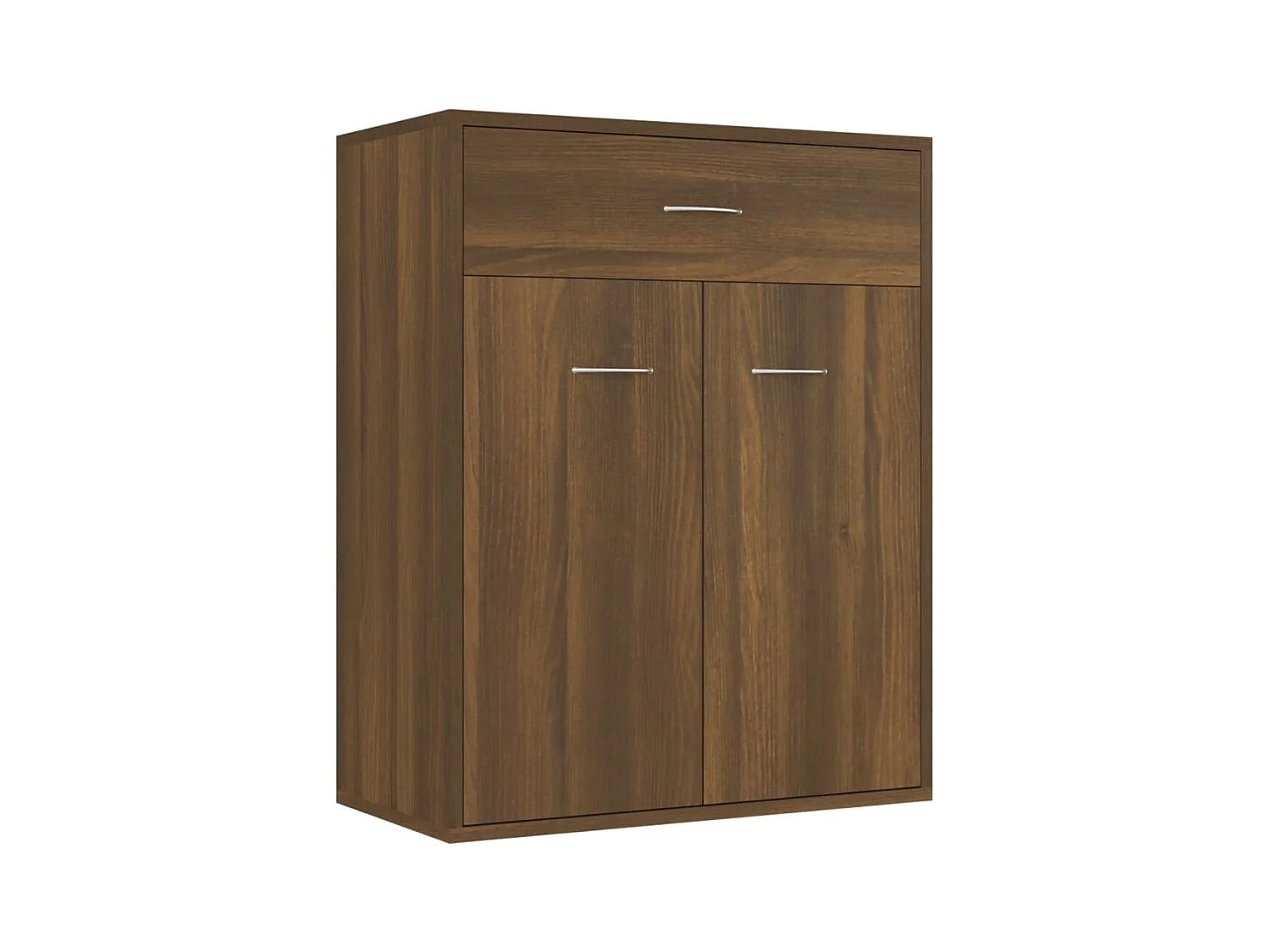 Aparador buffet cómoda armario unidad de almacenamiento organizador cocina salón salón 60 x 30 x 75 cm madera contrachapada marrón 02_0031276