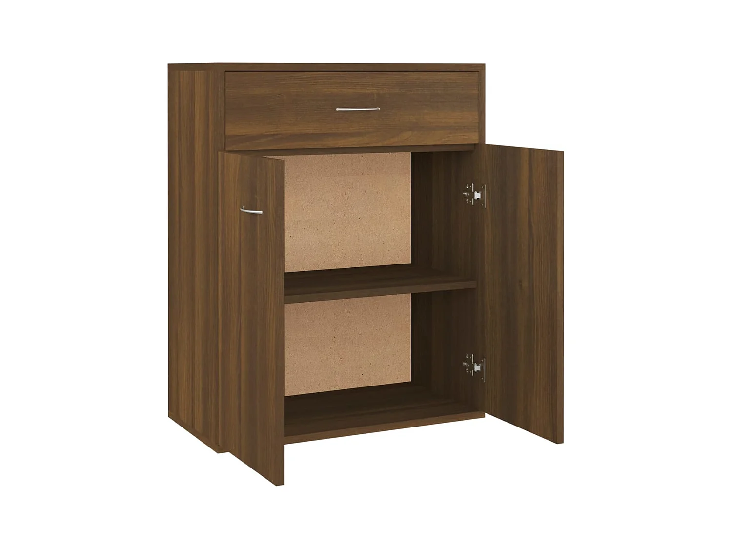Aparador buffet cómoda armario unidad de almacenamiento organizador cocina salón salón 60 x 30 x 75 cm madera contrachapada marrón 02_0031276