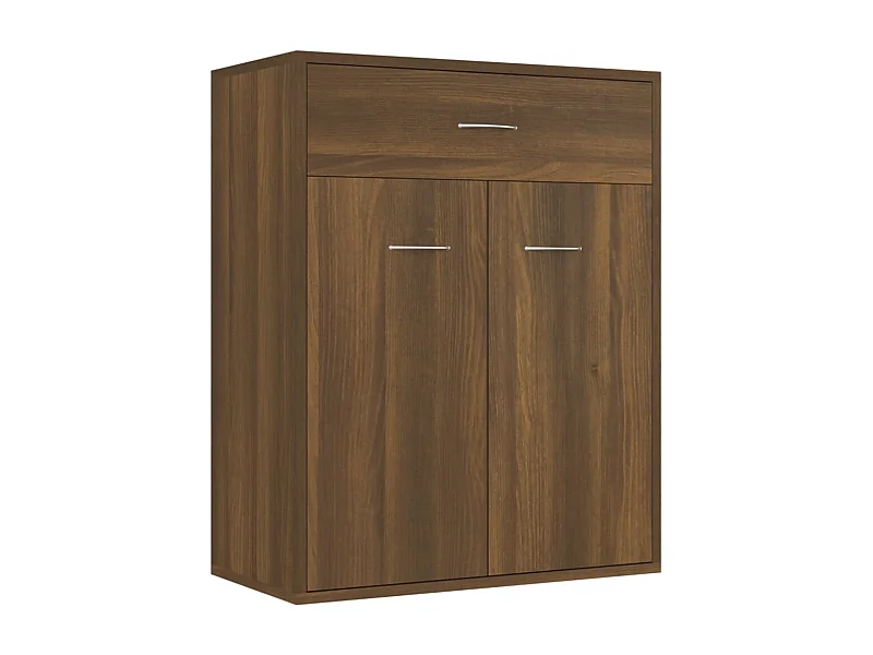 Buffet aparador cômoda armário unidade de armazenamento organizador cozinha sala sala 60 x 30 x 75 cm madeira trabalhada marrom 02_0031276