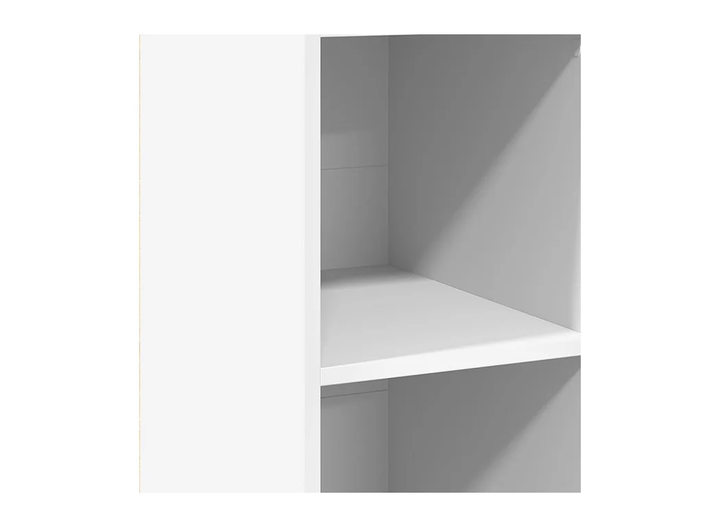 Credenza buffet cassettiera mobile contenitore organizer cucina soggiorno soggiorno 40 x 41 x 124 cm derivati ​​del legno bianco 02_0030308