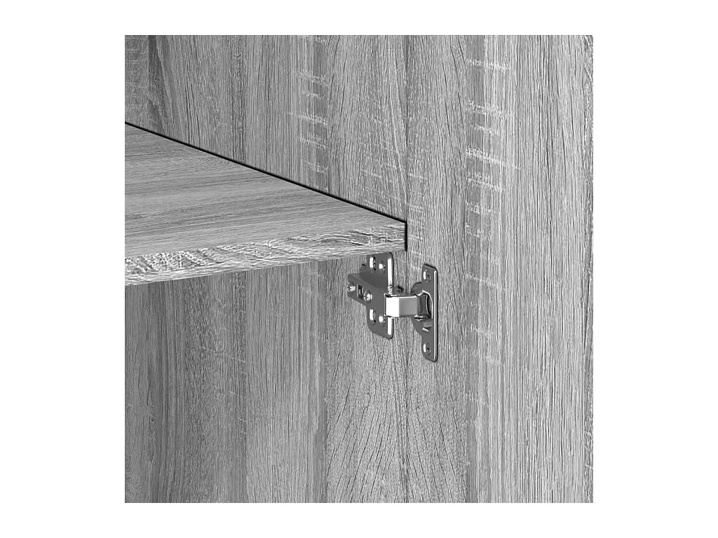 Aparador cómoda cómoda armario mueble organizador cocina salón salón alto Sonoma 80 x 42,5 x 185 cm madera contrachapada gris 02_0035635