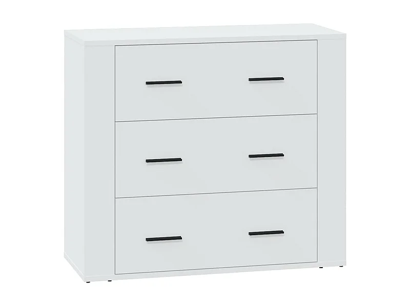 Credenza buffet cassettiera mobile contenitore organizer cucina soggiorno soggiorno 80 x 33 x 70 cm derivati ​​del legno bianco 02_0030513