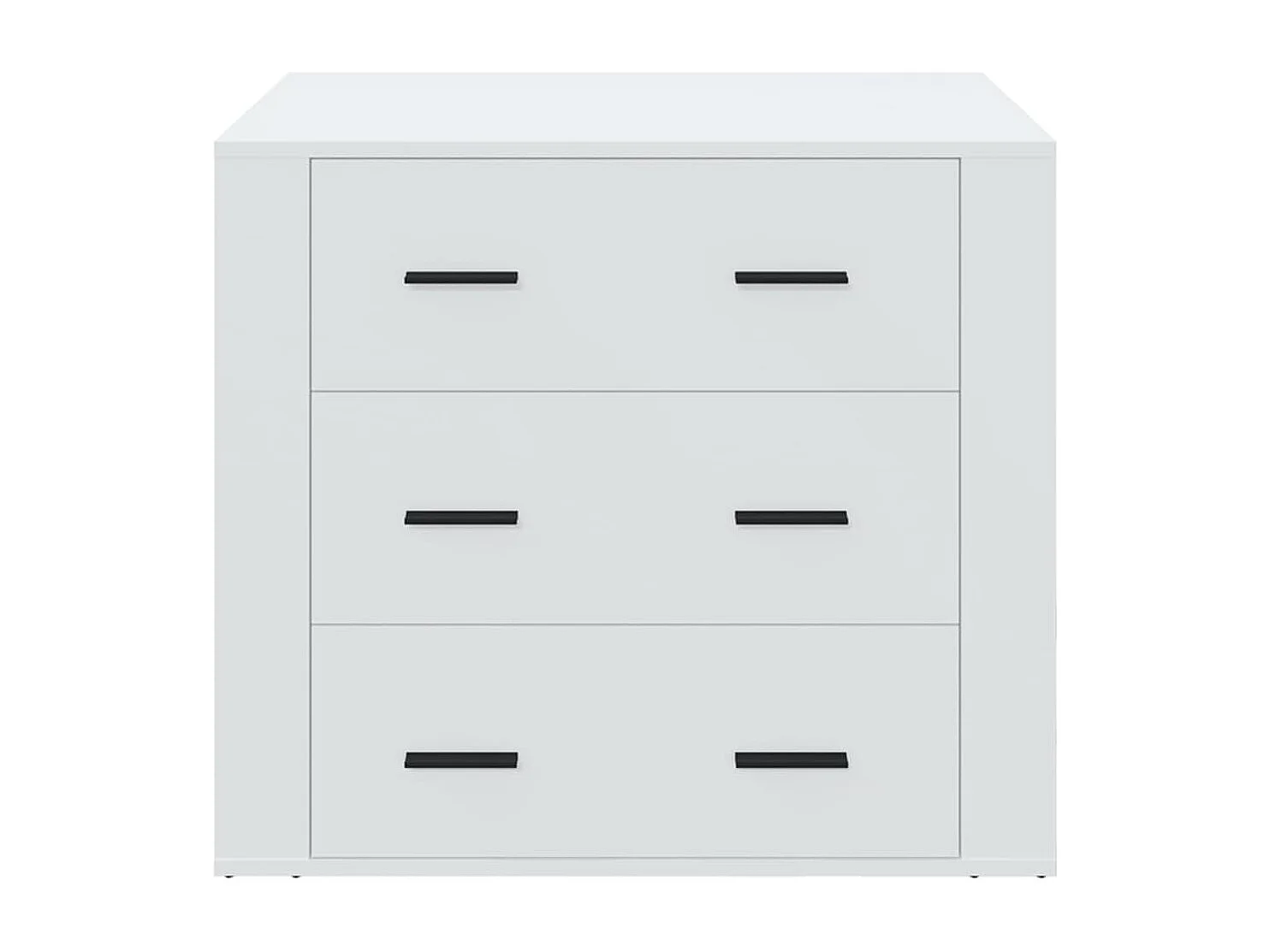 Credenza buffet cassettiera mobile contenitore organizer cucina soggiorno soggiorno 80 x 33 x 70 cm derivati ​​del legno bianco 02_0030513