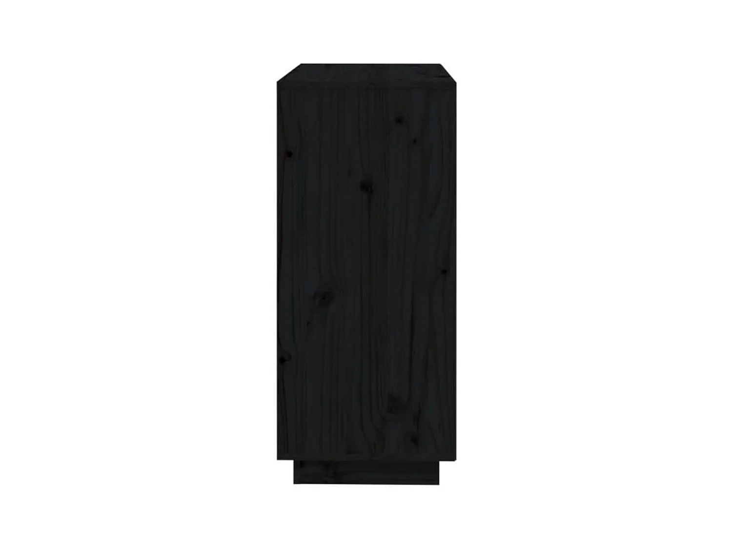 Buffet aparador cômoda armário organizador unidade cozinha sala sala 74 x 35 x 80 cm madeira maciça de pinho preto 02_0036119