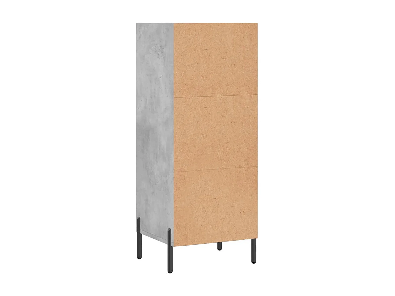 Buffet aparador cômoda armário unidade de armazenamento organizador cozinha sala de estar 34,5 x 32,5 x 90 cm madeira trabalhada cinza 02_0031870