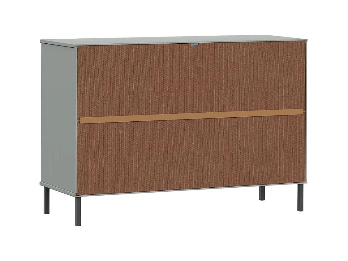 bahut commode armoire métal marron 113 x 40 x 77 cm 02_0030094