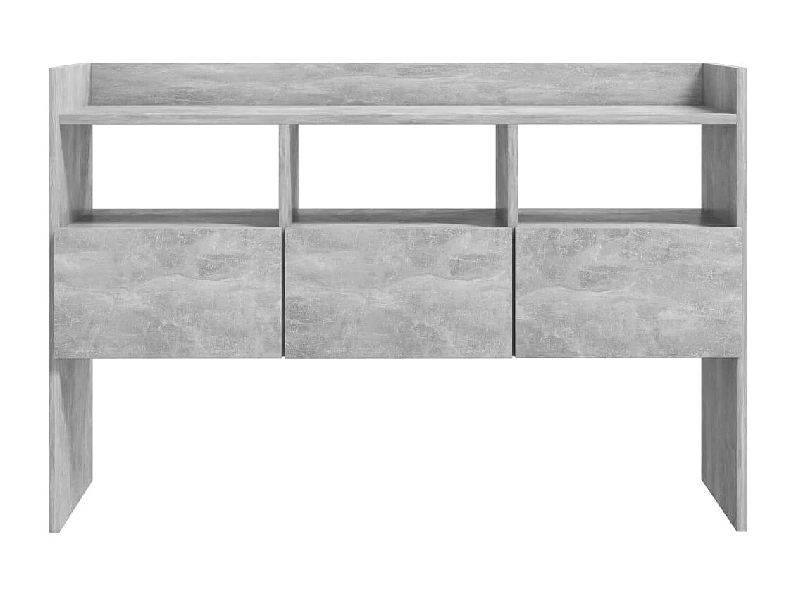 Credenza cassettiera cassettiera mobile contenitore organizer cucina soggiorno soggiorno 105 x 30 x 70 cm derivati ​​del legno grigio 02_0031848