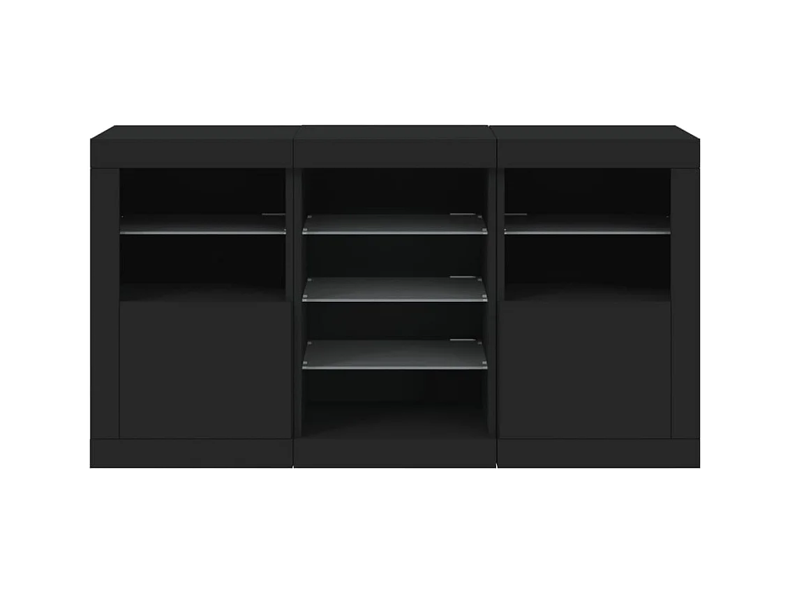 bahut commode armoire noire 123 x 37 x 67 cm 02_0030012