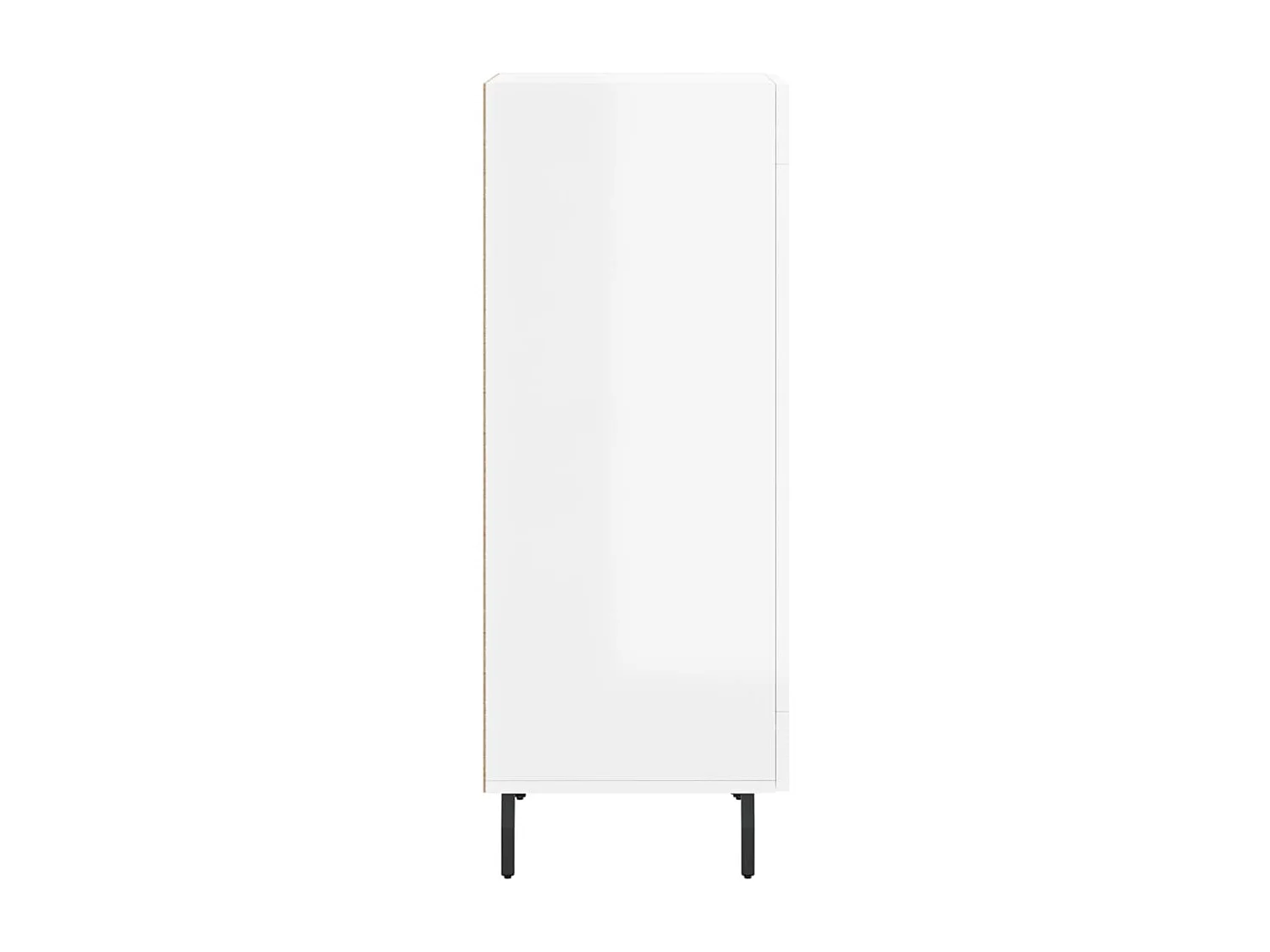 Buffet aparador cômoda armário unidade de armazenamento organizador cozinha sala brilhante 34,5 x 34 x 90 cm madeira trabalhada branca 02_0030592