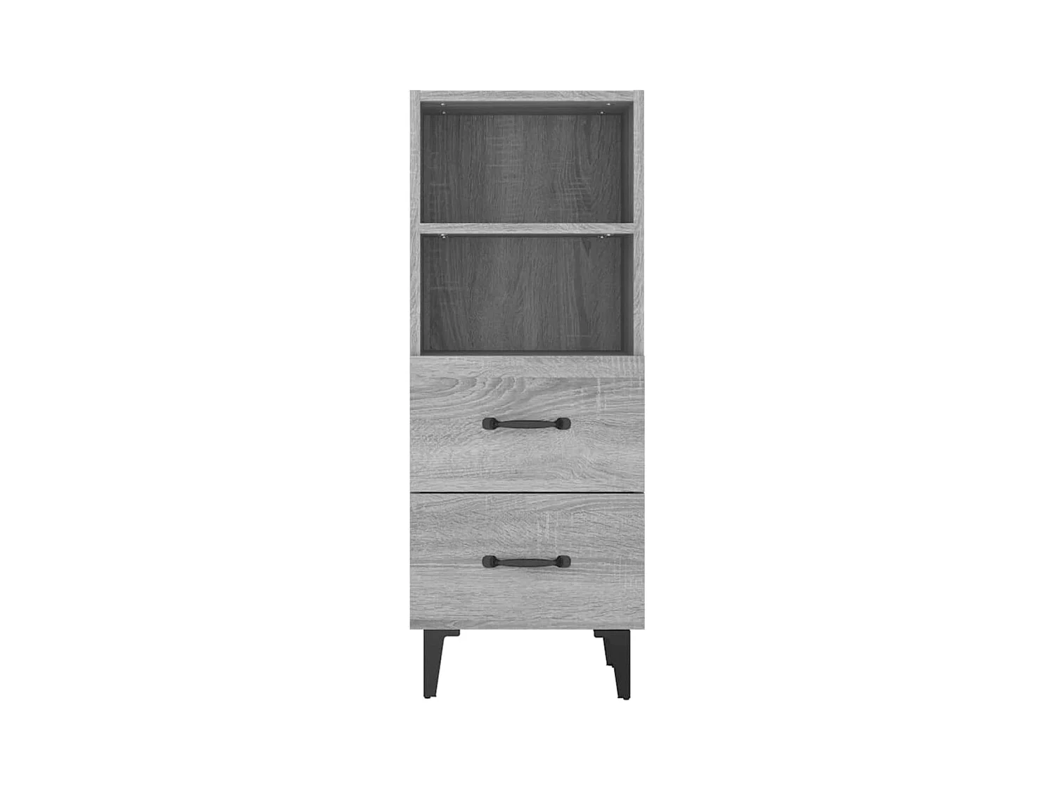 Credenza cassettiera cassettiera mobile contenitore organizer cucina soggiorno salonsonoma 34,5 x 34 x 90 cm derivati ​​del legno grigio 02_0036313