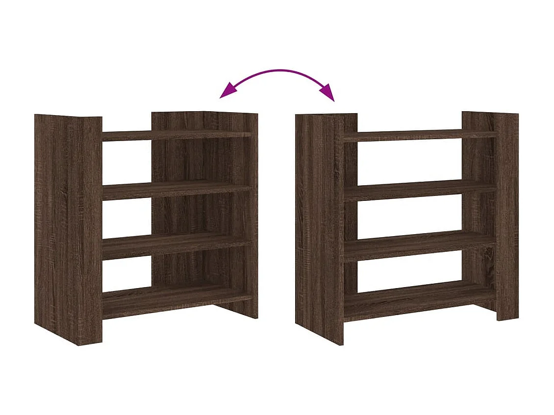 Credenza buffet cassettiera mobile contenitore organizer cucina soggiorno soggiorno 73,5 x 35 x 75 cm derivati ​​del legno marrone 02_0031414