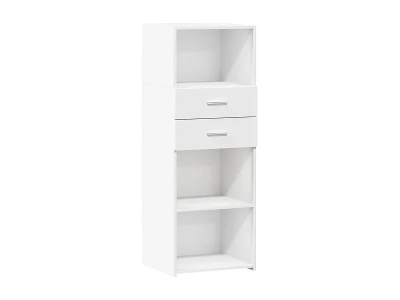 Aparador buffet cómoda armario mueble organizador cocina salón salón alto 45 x 42,5 x 124 cm madera contrachapada blanco 02_0032455