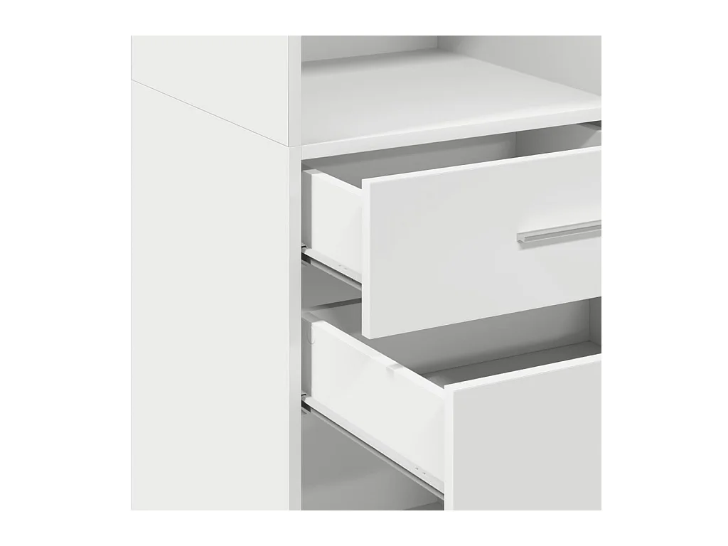 bahut commode armoire bois blanche 45 x 42.5 x 124 cm 02_0032455