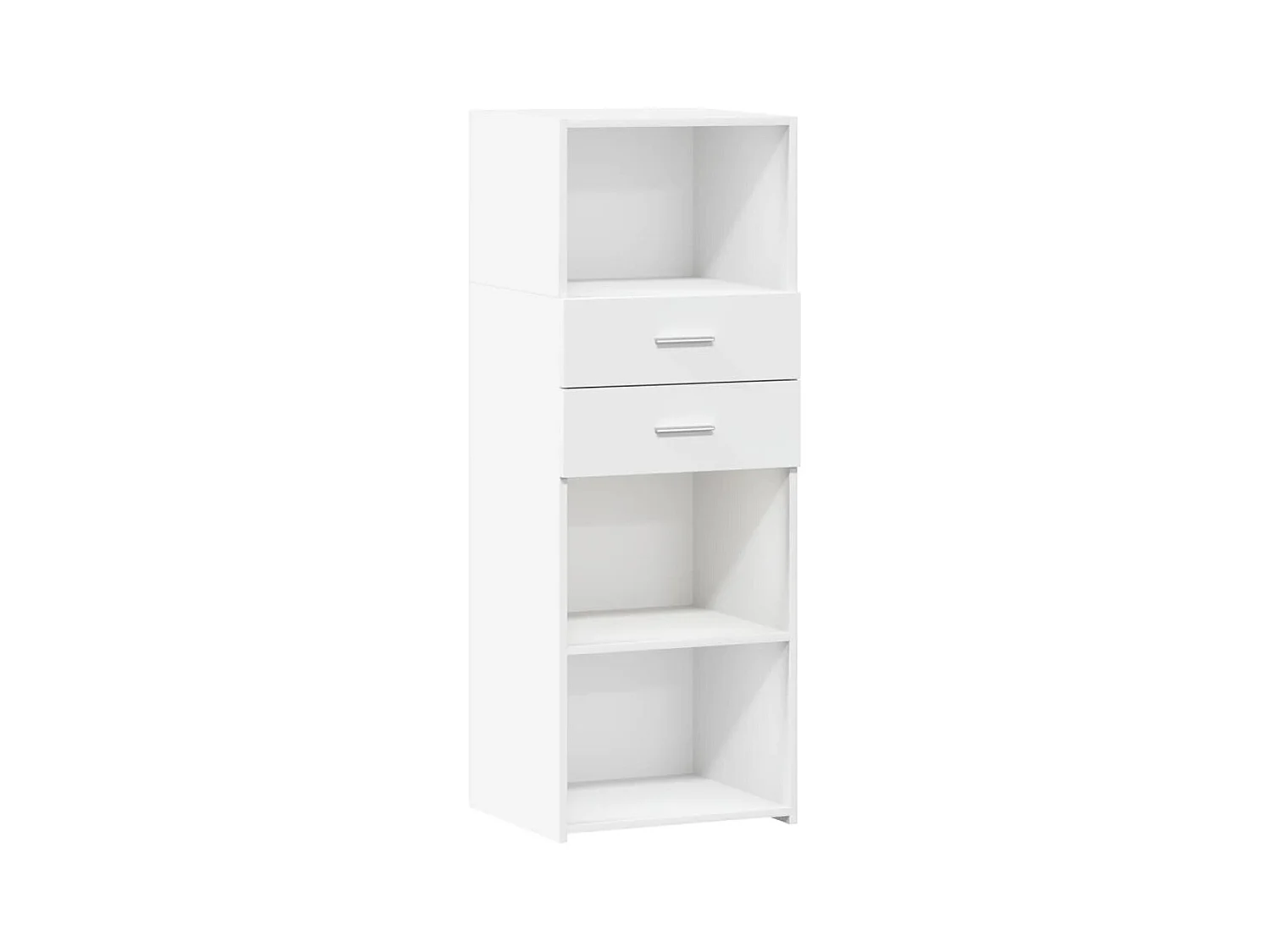 Aparador buffet cómoda armario mueble organizador cocina salón salón alto 45 x 42,5 x 124 cm madera contrachapada blanco 02_0032455