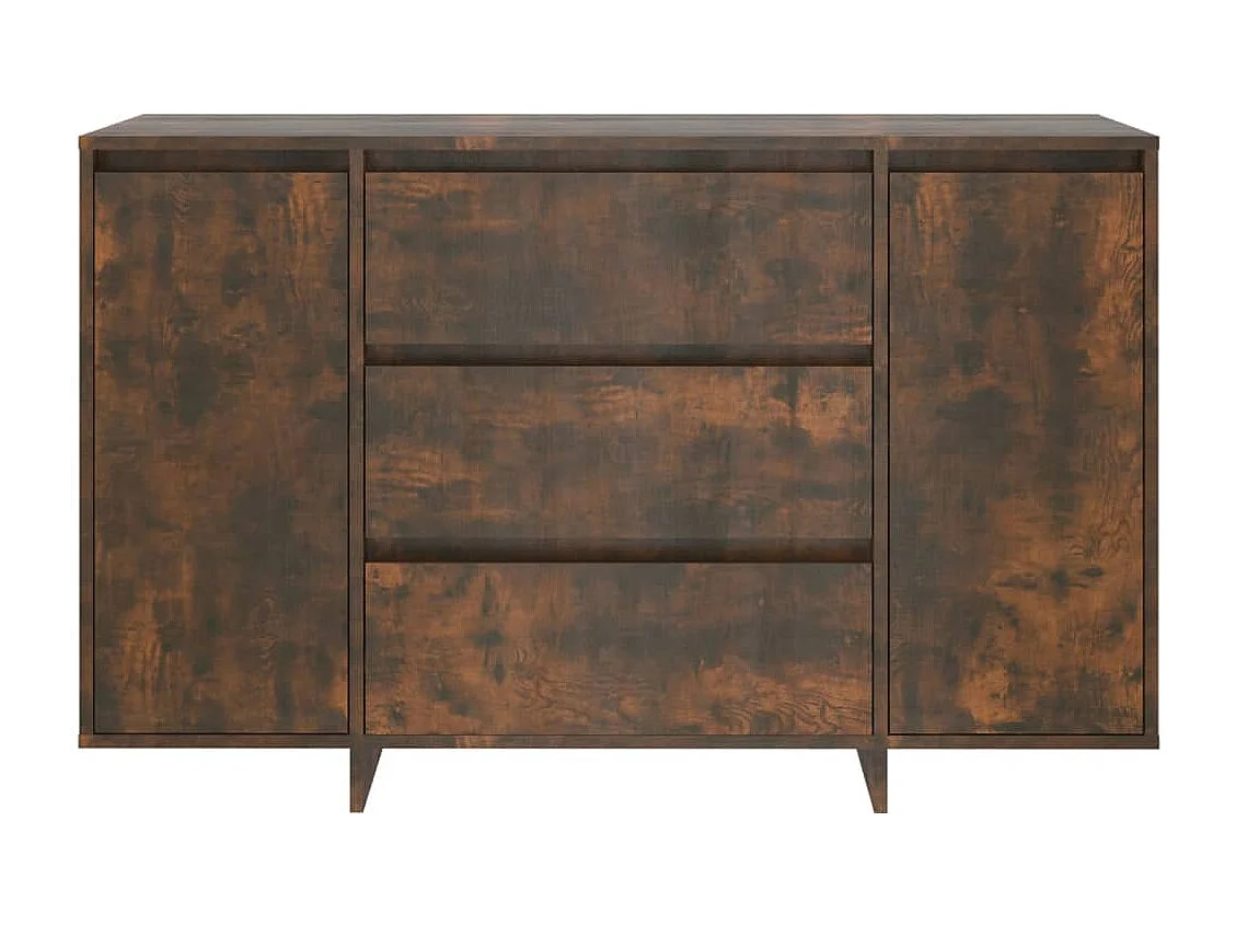 Aparador cômoda armário armário organizador cozinha sala sala com 3 gavetas 120 x 41 x 75 cm madeira trabalhada marrom 02_0029740