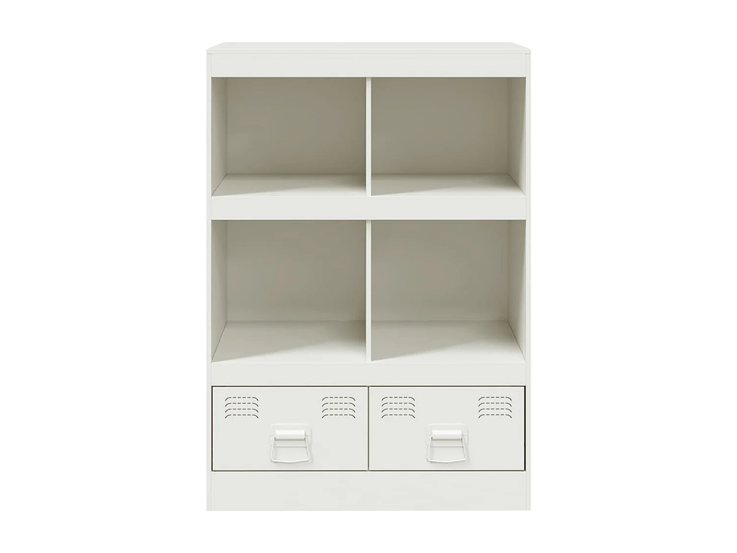 Aparador buffet cómoda armario mueble organizador cocina salón salón alto 67 x 39 x 95 cm acero blanco 02_0032477