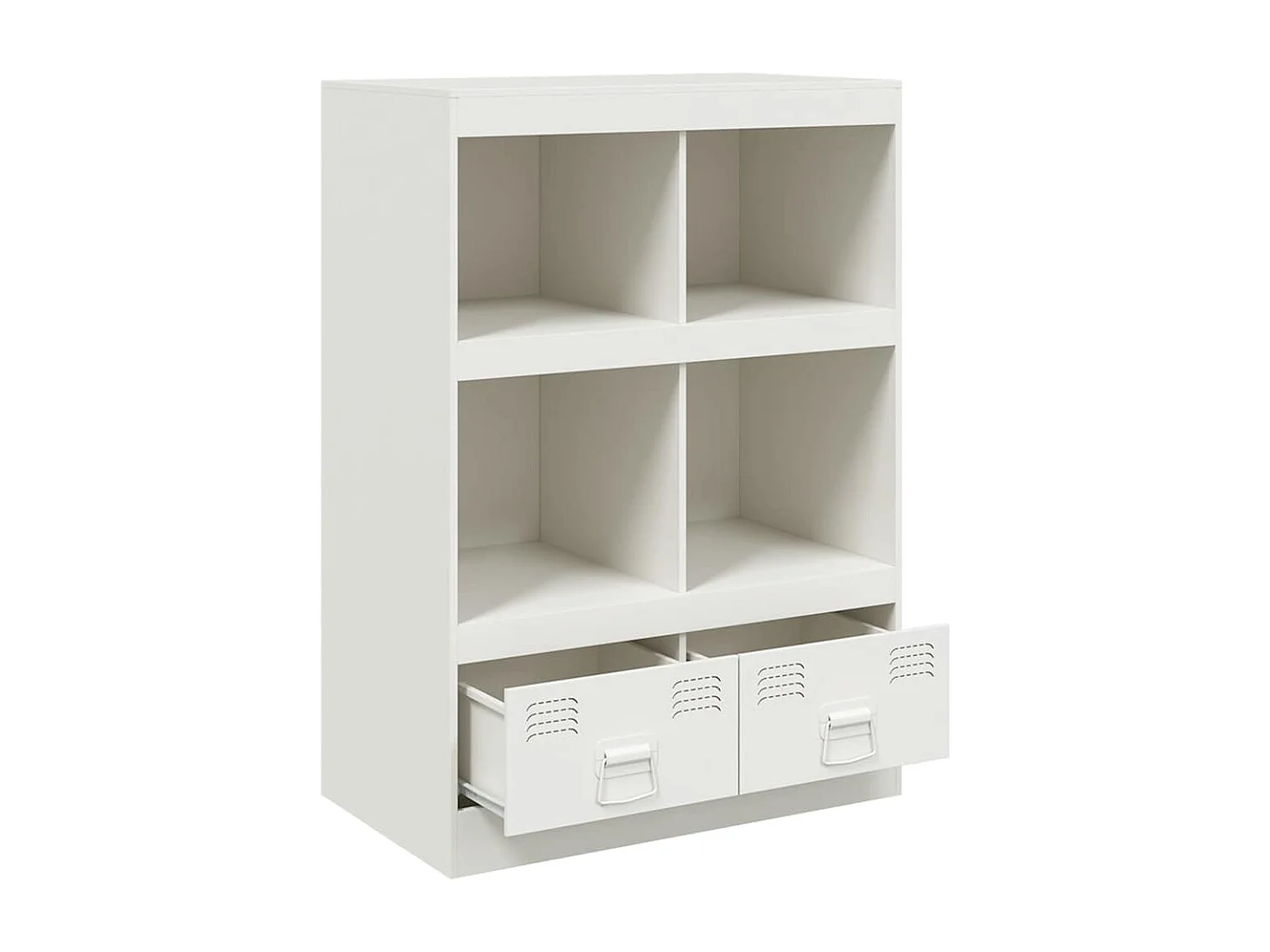 Aparador buffet cómoda armario mueble organizador cocina salón salón alto 67 x 39 x 95 cm acero blanco 02_0032477