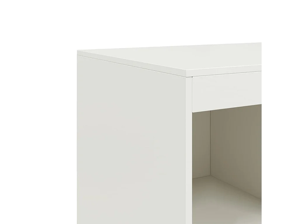 Aparador buffet cómoda armario mueble organizador cocina salón salón alto 67 x 39 x 95 cm acero blanco 02_0032477