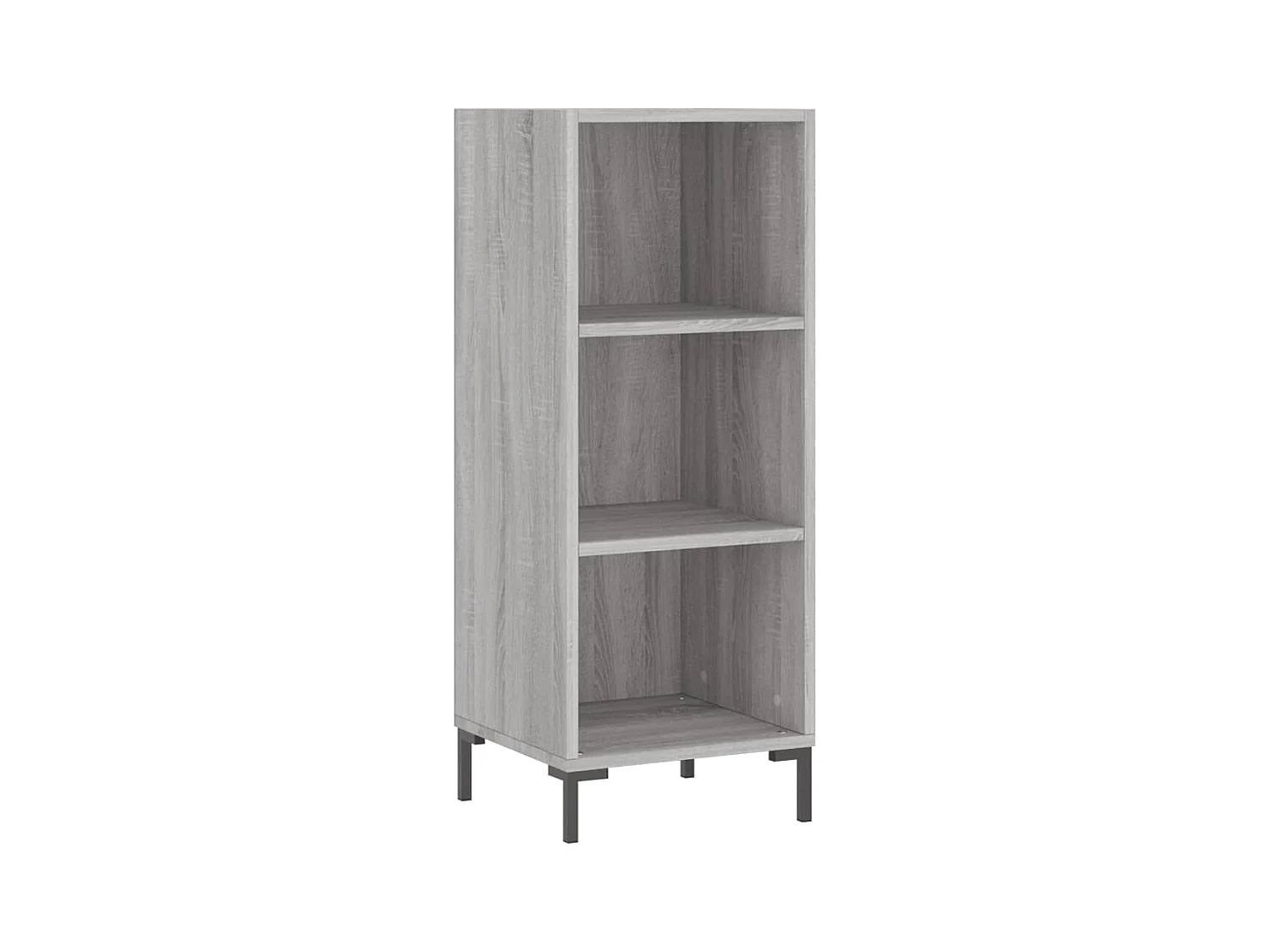 Aparador buffet cómoda armario unidad de almacenamiento organizador cocina salón salonsonoma 34,5 x 32,5 x 90 cm madera contrachapada gris 02_0036300