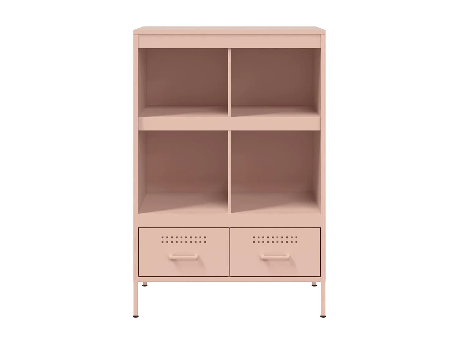 Aparador cômoda armário unidade de armazenamento organizador cozinha sala sala alta 68 x 39 x 101,5 cm aço Rosa 02_0035162
